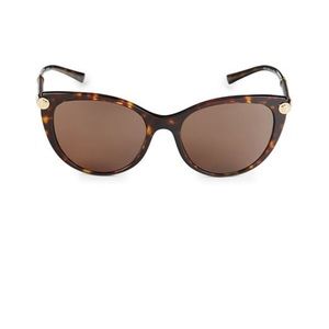Versace 55MM Cat Eye Sunglasses in Havana Brown